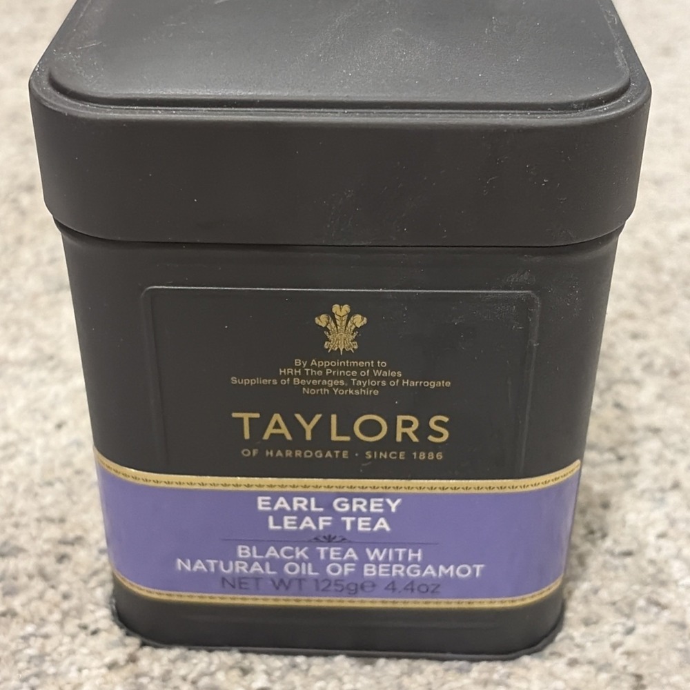 Taylors of Harrogate Earl Grey Loose Leaf 4.41 Ounce Tin Caddy Pack of 1 New